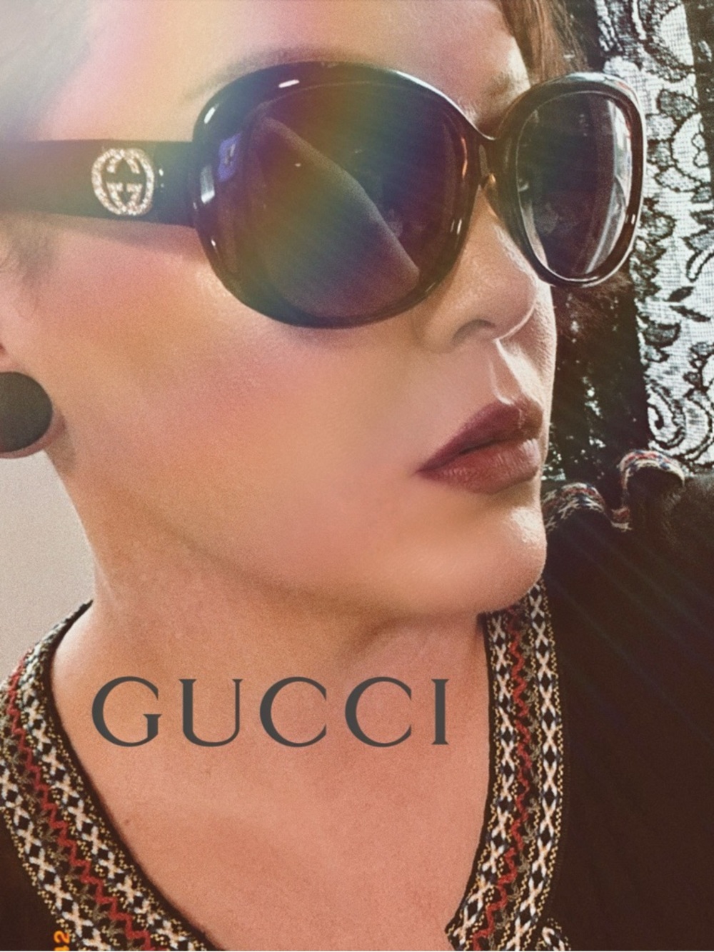 GUCCI SUNGLASSES FULL INCLUSION with Branded Case and dust cloth